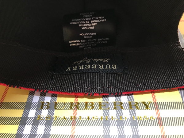 ブランド帽子素材ディテール